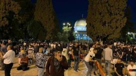 أجواء المسجد الأقصى بعد صلاة الفجر اليوم الجمعة