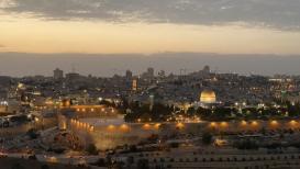 المسجد الأقصى من مطلة الزيتون