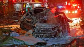 مشاهد من الأحداث التي وقعت الليلة الماضية في مدينة اللد بالداخل المحتل