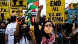 مسيرات في الولايات المتحدة تنديداً بالعدوان الإسرائيلي على غزة