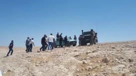 التصدي لمحاولات المستوطنين الاستيلاء على مخفر رجم الناقة في بيت لحم