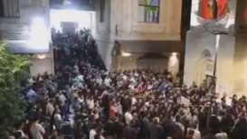 مسيرة في محافظة نابلس فجرا نصرةً للقدس المحتلة، وتضامناً مع غزة في وجه العدوان الإسرائيلي.