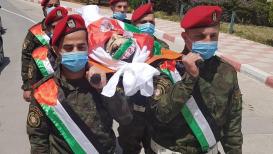 بمراسم عسكرية.. تشييع جثمان الشهيد الفتى سعيد عودة 16 عاما من قرية اودلا قضاء نابلس.