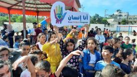 إحدى فعاليات الدعم النفسي لأطفال غزة بعد العدوان الأخير على القطاع
