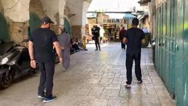 تكبيرات العيد في أزقة البلدة القديمة وعلى بوابات المسجد الأقصى المبارك