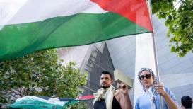 وقفة احتجاجية في واشنطن تطالب الكونغرس والإدارة الأمريكية بوقف تمويل ودعم الاحتلال