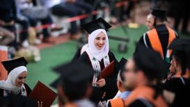 صور من احتفالات التخرج في جامعة بيرزيت
