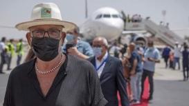 صور| أول طائرة إسرائيلية تحط في مطار مراكش بالمغرب عقب تدشين خط للطيران بين الجانبين