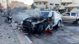 إصابة زوجين بانفجار مركبتهما في يافا