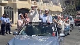 احتفال طلبة الثانوية العامة بنتائجهم في بيت لحم