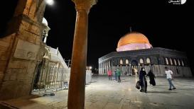 صور من باحات المسجد الأقصى