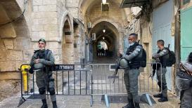 صور من باب السلسلة بالقدس المحتلة مكان استشـhـاد السيدة الفلسطينية برصاص شرطة الاحتـ ـلال الإسرائيلي