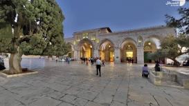 أجواء جميلة من باحات المسجد الأقصى المبارك
