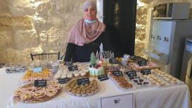 بازار شعبي يهدف إلى دعم رياديات مدينة القدس وذلك في دير "سيدنا إبراهيم" في حي رأس العامود