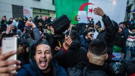 احتفالات الجزائريين بفوز منتخب بلادهم في #كأس_العرب وعلم فلسطين والهتافات لفلسطين حاضرة في احتفالات الجزائريين