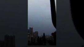 لحظة انطلاق صاروخين من غزة باتجاه شاطئ تل أبيب صباح اليوم السبت