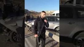 حادث سير مروع بين شاحنة وعدة مركبات شرق القدس قبل قليل