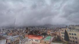 نابلس في ظل المنخفض الجوي بعدسة/ راشد فضة