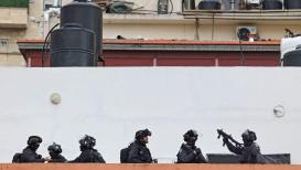 جانب من عملية هدم وإغلاق منزل الشهيد فادي أبو شخيدم بالقدس المحتلة