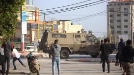 صور من المواجهات التي اندلعت صباح اليوم في مخيم جنين شمال الضفة الغربية