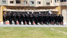 كلية الرباط الجامعية تخرج دفعتي العلوم الشرطية الـ 10 و"البحرية الـ 5" بغزة