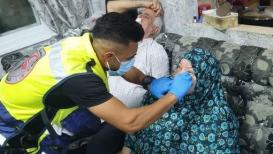 إصابة عدد من المواطنين بقنابل الغاز والصوت وغاز الفلفل الذي أطلقه الاحتلال في حي بطن الهوى بسلوان