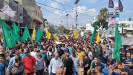 تشييع جثمان الشهيد إبراهيم أبو صلاح من بيت حانون
