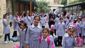 صور من بدء العام الدراسي الجديد في محافظة طولكرم