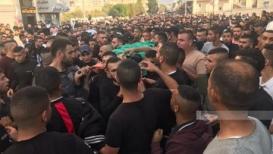 تشييع جثمان الشهيد الفتى محمد خلوف (15 عاما) في بلدة برقين غرب جنين تصوير : أيمن نوباني