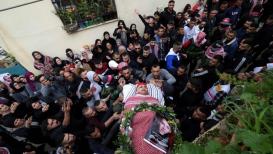 تشييع الشهيد الشاب عمر مناع، الذي ارتقى برصاص الاحتلال في مخيم الدهيشة
