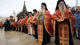 احتفال الطوائف المسيحيّة بعيد الميلاد في ساحة المهد في بيت لحم