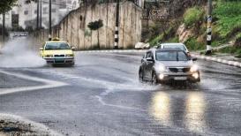 الأجواء الماطرة بمدينة نابلس