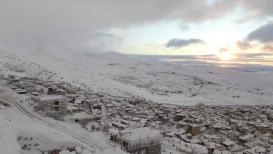 تراكم الثلوج في مجدل شمس بالجولان المحتل