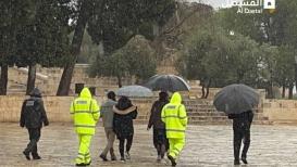 اقتحام المستوطنين للمسجد الأقصى المبارك رغم الأمطار