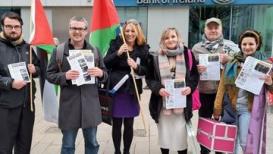 نشطاء في أيرلندا ينظمون وقفات لتشجيع مقاطعة البضائع