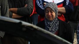 من مكان إعدام الشبان الثلاثة داخل مركبتهم قرب بلدة جبع جنوب جنين تصوير: عدي دعيبس