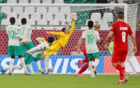 هدف المنتخب الفلسطيني في شباك السعودية