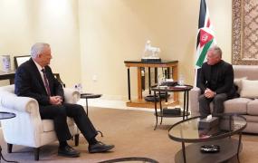 لقاء غانتس- الملك عبد الله