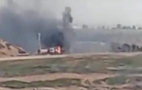 استهداف حفار على سياج غزة