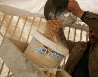 سكان غزة يطحنون أعلاف الحيوانات للحصول على الطعام!